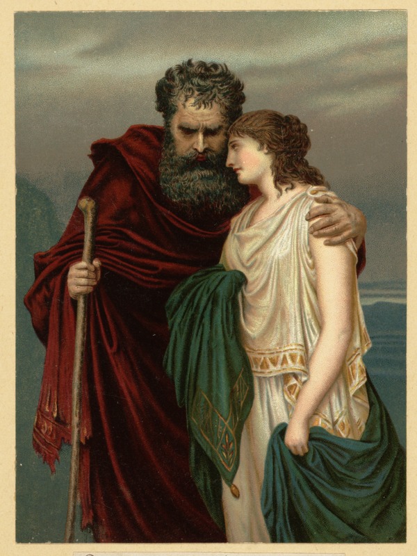 Oedipus With a Young Woman - Digital Commonwealth