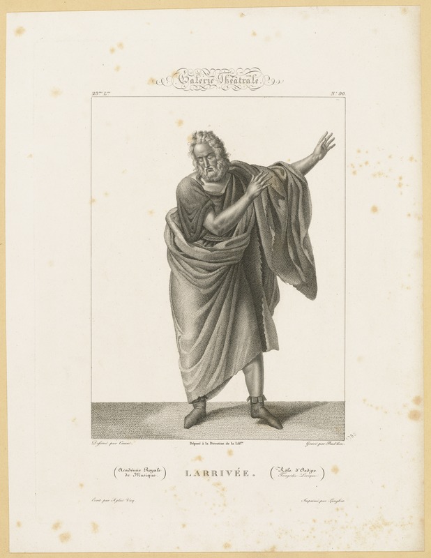 Larrivée. Galerie Theatrale: Role d'Oedipus