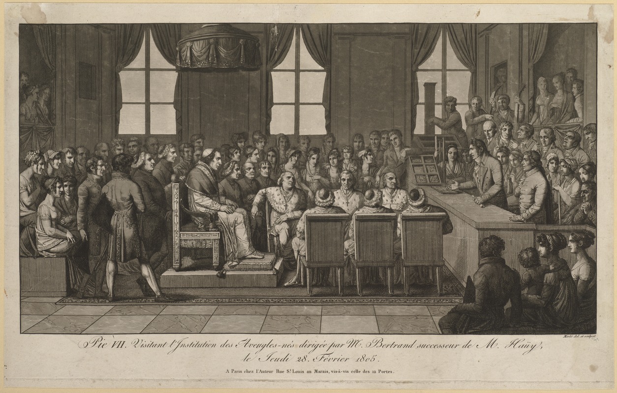 Pope Pius VII Visiting the L'Institution des Aveugles