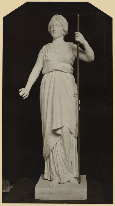 Marble Statue of Blind Woman