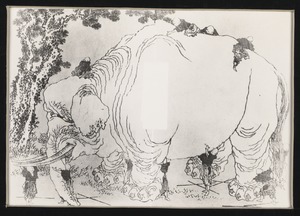 The Blind Men and the Elephant, by Katsushika Hokusai