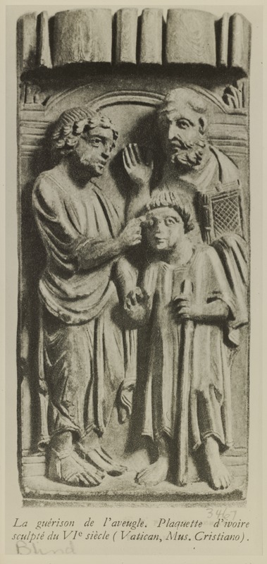 La Guerison de L'Aveugle: Curing of the Blind, Ivory Plaque