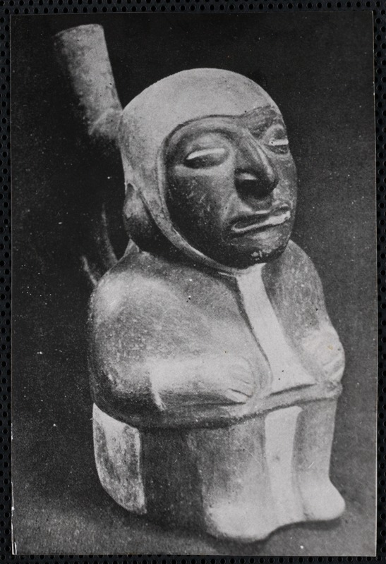 Ancient Peruvian Ceramic Depicting a Visual Impairment