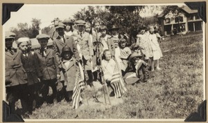 Planting of the Clara Barton tree on Carlisle Common, by the school children, Memorial Day, 1924