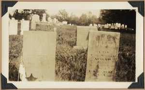 Gravestone of Capt. And Mrs Abraham Andrews of Lovell, Maine