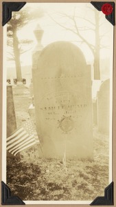 The grave-stone of Captain Samuel Heald, Green Cemetery