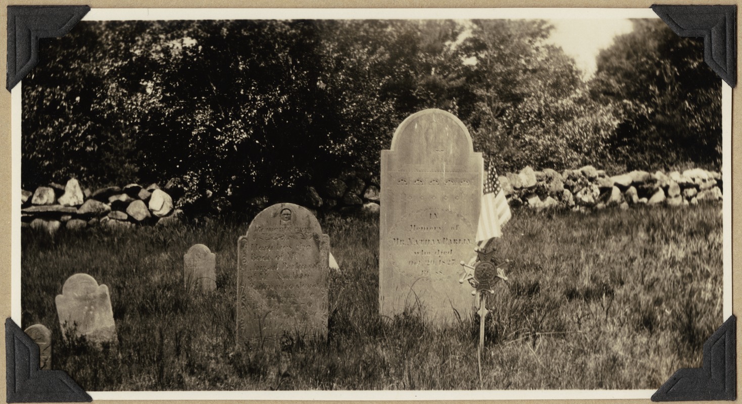 The grave of Nathan Parlin, North Acton, Mass.