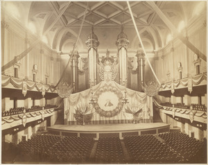 Platform at Music Hall, July 4, 1876