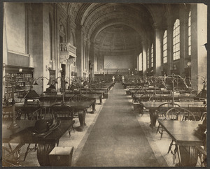 Boston Public Library, Copley Square. Bates Hall. Interior