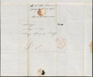 W.T. & H. Pierce to George Coffin, 18 December 1840