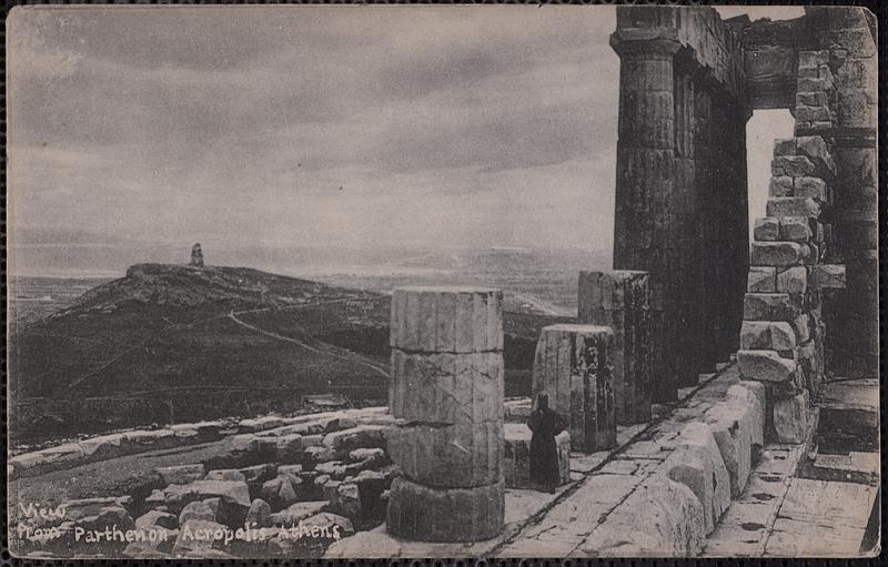 View from Parthenon Acropolis Athens