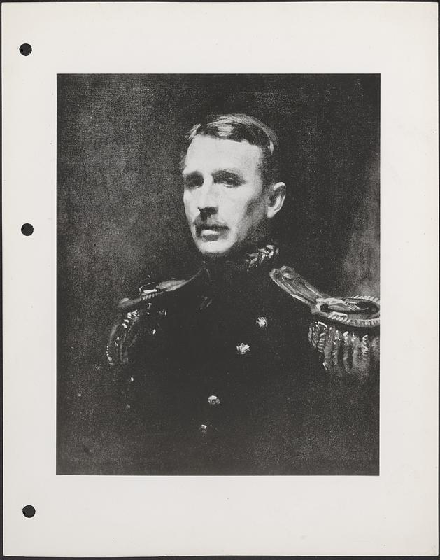 General Leonard Wood, taken from a photograph at Fogg Museum to be painted by Chatterton