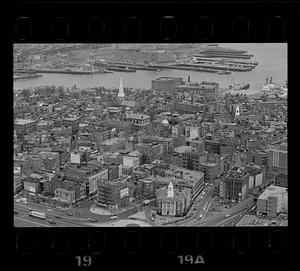 North End from Customs House (note North Church), downtown Boston