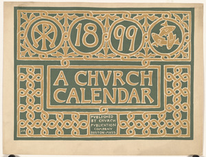 1899, a church calendar