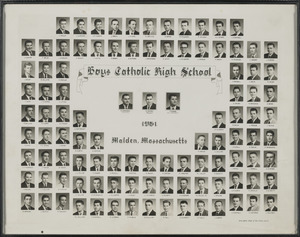 Boys Catholic High School, 1961, Malden, Massachusetts