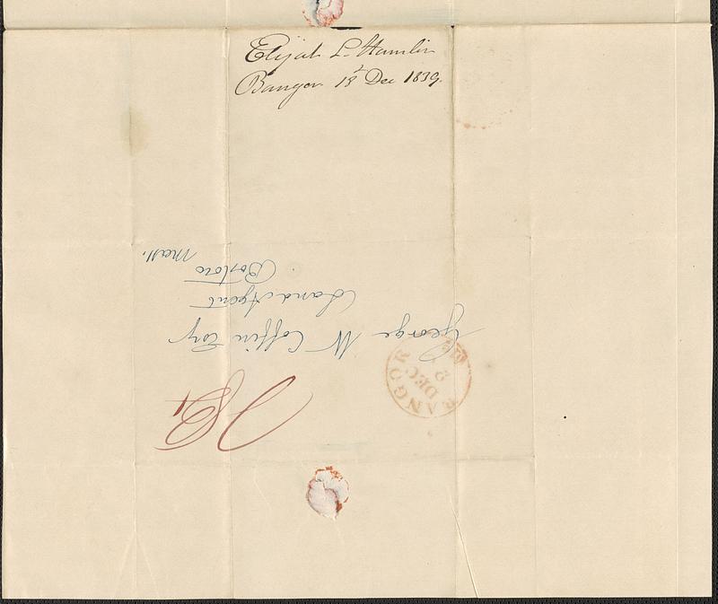 Elijah L. Hamlin to George Coffin, 18 December 1839 - Digital Commonwealth
