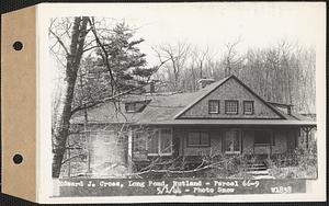 Edward J. Cross, cottage (camp), Long Pond, Rutland, Mass., May 1, 1944