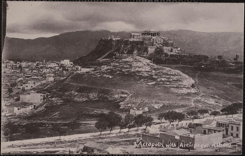 Acropolis, with Areiopagus. Athens