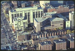Aerial view of the university hospital, South End