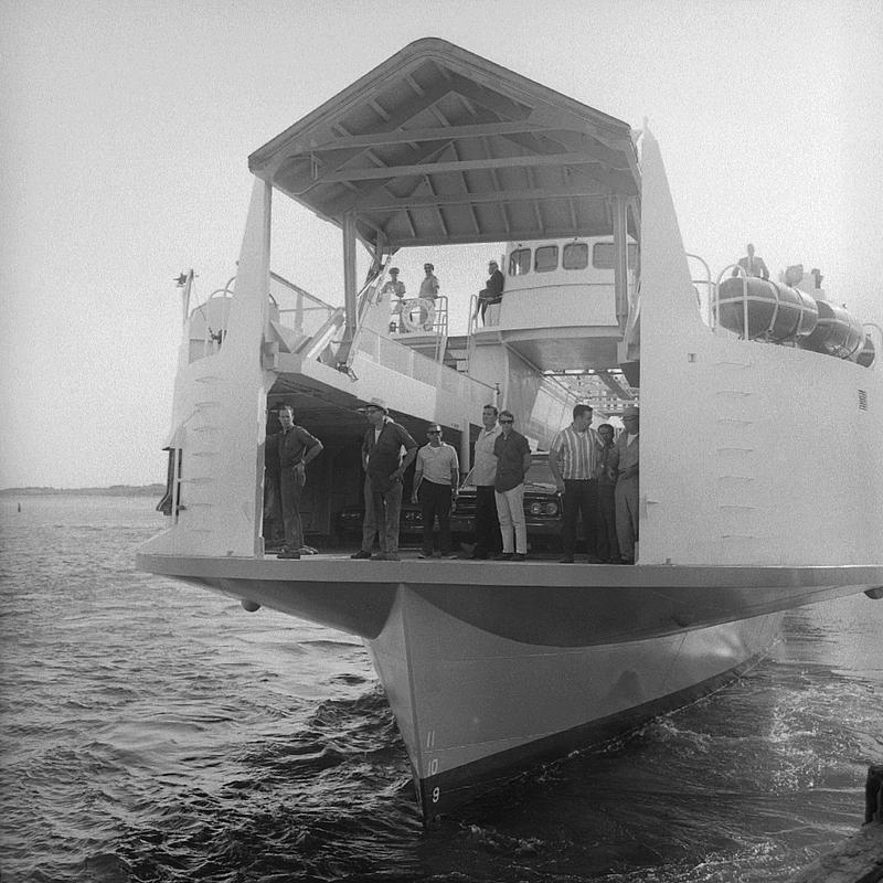 Ferry boat Uncateena, Woods Hole, MA Digital Commonwealth