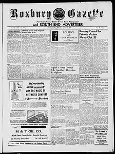 Roxbury Gazette and South End Advertiser, October 10, 1957
