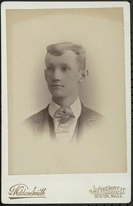 Boston Latin School 1891 Senior portrait, Theodore Brown Hapgood Jr.