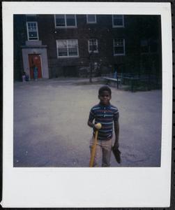 Boy ready to play baseball