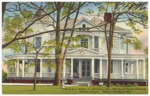 The O. E. S. home of Georgia, Inc., 229 Howard Street, northeast Atlanta, Georgia