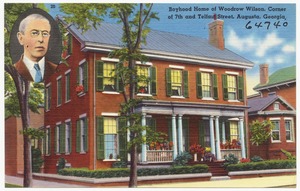 Boyhood home  of Woodrow Wilson, corner of 7th and Telfair Street, Augusta, Georgia