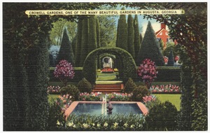 Crowell Gardens, one of the many beautiful gardens in Augusta, Georgia