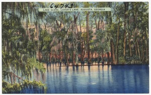 Lake scene, Lover's Lane, Augusta, Georgia