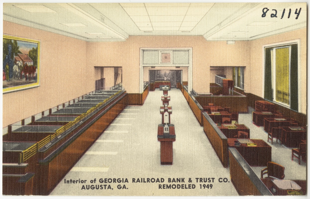 Interior of Georgia Railroad Bank & Trust Co., Augusta, Ga.