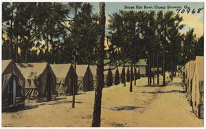 Brass hat row, Camp Stewart, Ga.
