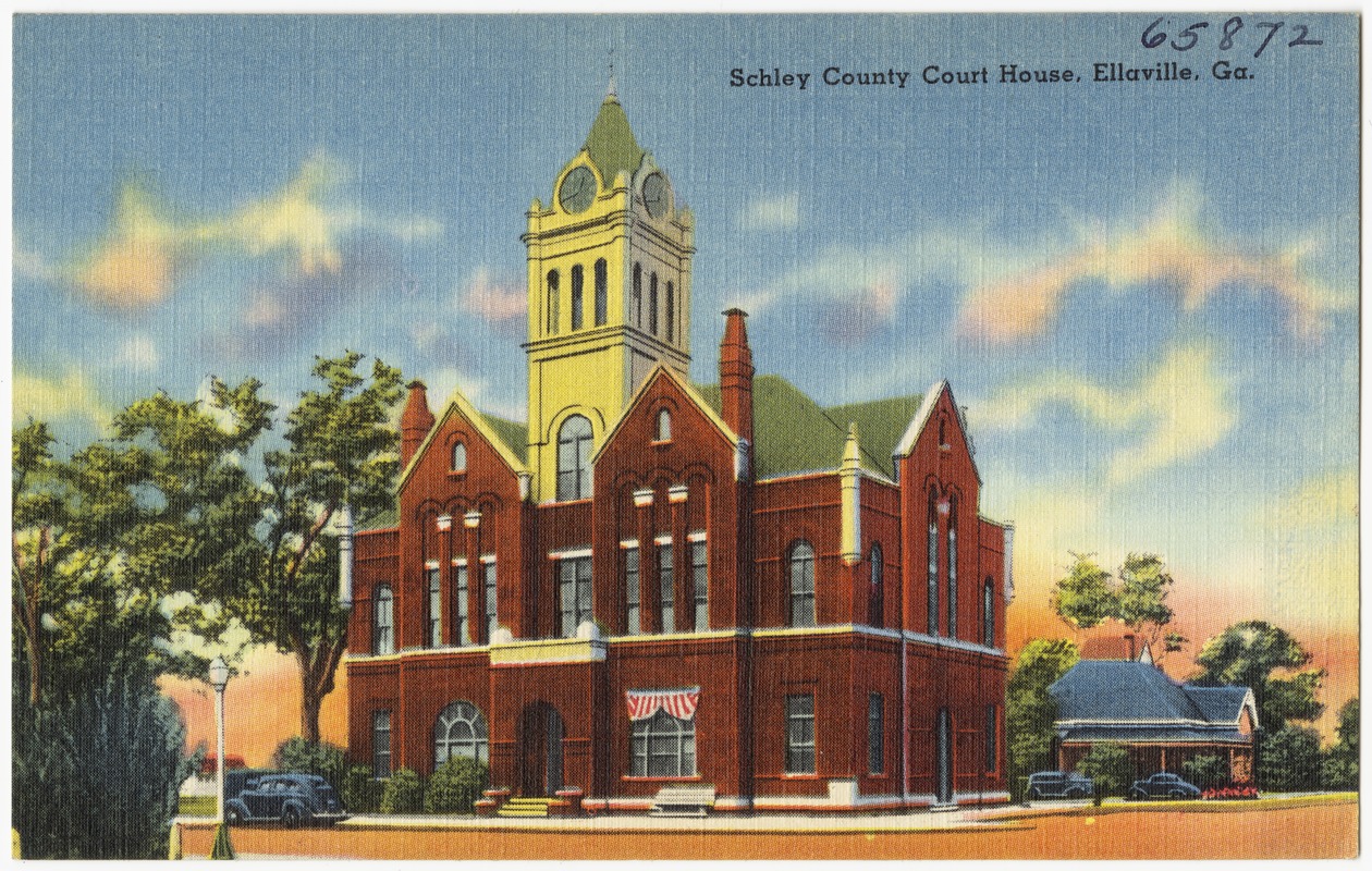 Schley County Court House, Ellaville, Ga. Digital Commonwealth