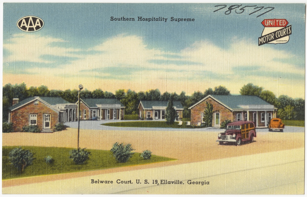 Belware Court, U. S. 19, Ellaville, southern hospitality