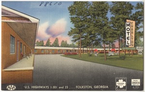 Charlton Motel, U.S. Highway I-301 and 23... Folkston, Georgia