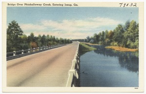 Bridge over Phinholloway Creek, entering Jesup, Ga.