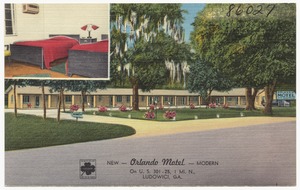 New -- Orlando Motel -- modern, on U. S. 301-25 1 mi. n., Ludowici, Ga.