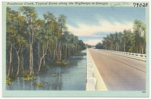 Pendleton Creek, typical scene along the highways in Georgia