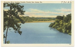 Alhambra River forming Toombs County line, Lyons, Ga.