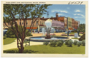 Third Street Park and fountain, Macon, Georgia