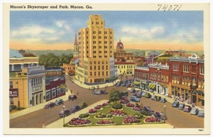 Macon's skyscraper and park, Macon, Ga.