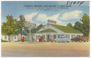 Young's Modern Restaurant & Cottages on U. S. 17, 29 mi. south of Savannah at n. Midway, Ga.