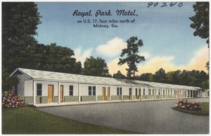 Royal Park Motel, on U.S. 17, four miles north of Midway, Ga.