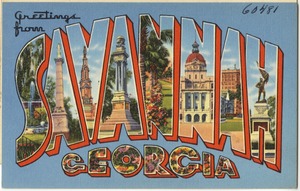 Greetings from Savannah Georgia