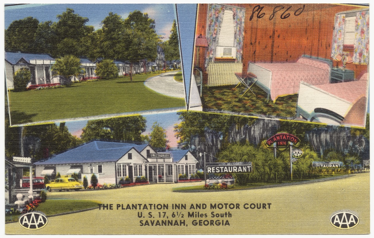 The Plantation Inn and Motor Court, U. S. 17, 6 1/2 miles south, Savannah, Georgia