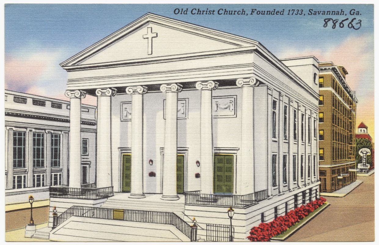 Old Christ Church, founded 1733, Savannah, Ga.