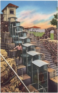 Upper Station Incline Railway at the Royal Gorge showing one of the cars.