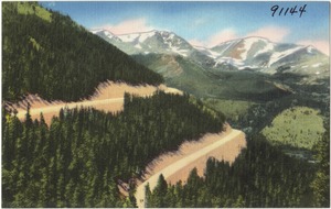 Mt. Ypsilon and Mummy range from the Train Ridge Road, Estes Park to Grand Lake, Colorado