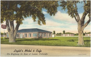 Light's Motel & Cafe on Highway 50, east of Lamar, Colorado